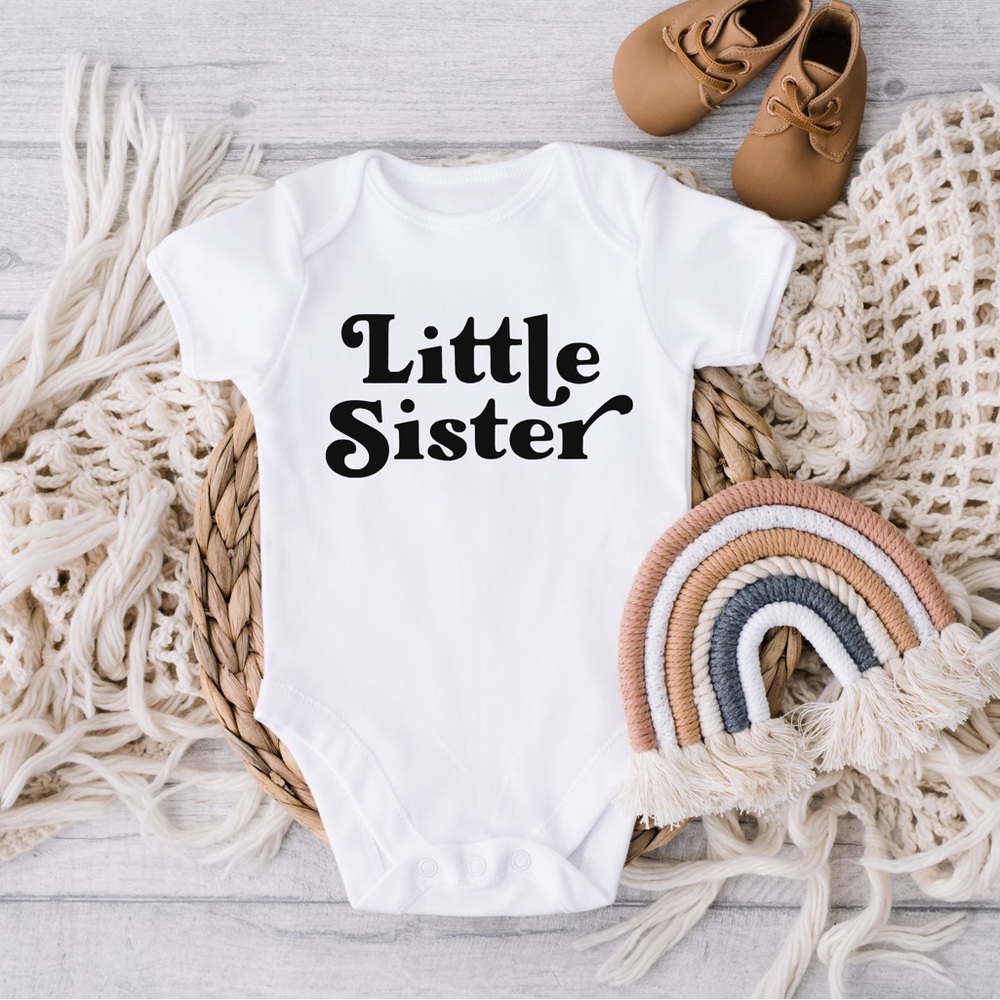 Little Sister Baby Onesie